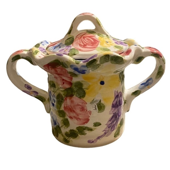 Jardine tabletops unlimited 3 piece hand painted ceramic sugar and cream… - Picture 7 of 11